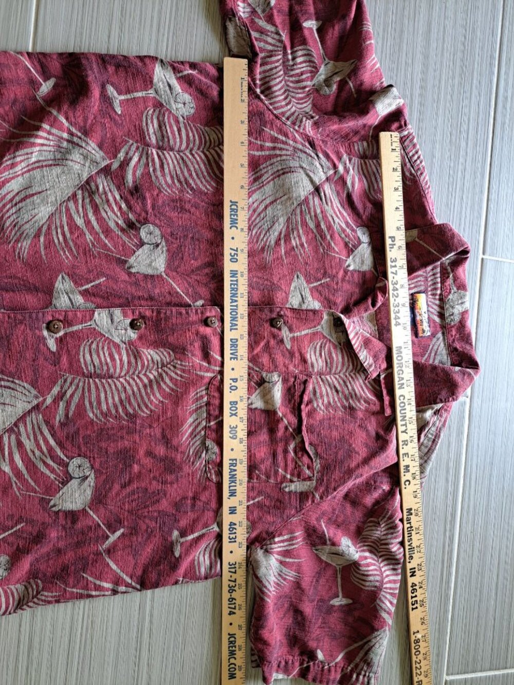 Havana Jacks Cafe Mens XL Hawaiian Shirt Silk Multicolored Tropical Short Sleeve - Picture 11 of 13